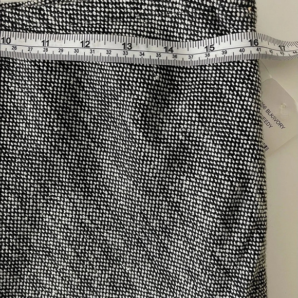 🛍️3/$40 Rafael Lined Straight Skirt  Maxi Black White Size Large NWT - Picture 7 of 9